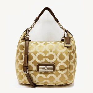 COACH 16811 Kristin OP Art Sateen Hobo